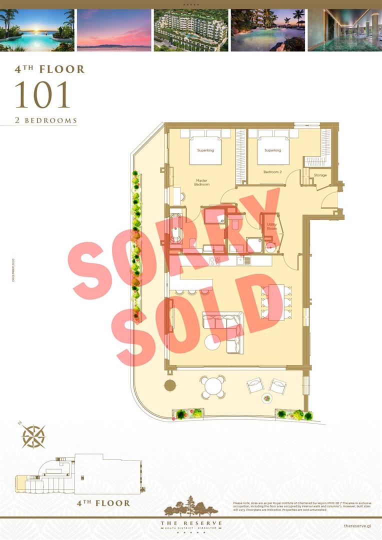 Image of Apartment - 2 Bedrooms - 2 Bathrooms for Sale in The Reserve-Gibraltar, Image 9